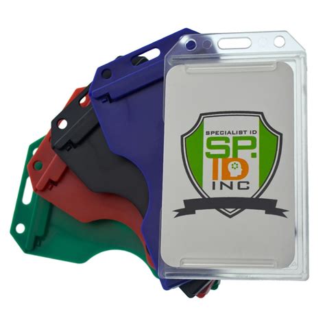 smart card badge holder multi card|multiple badge holders hard plastic.